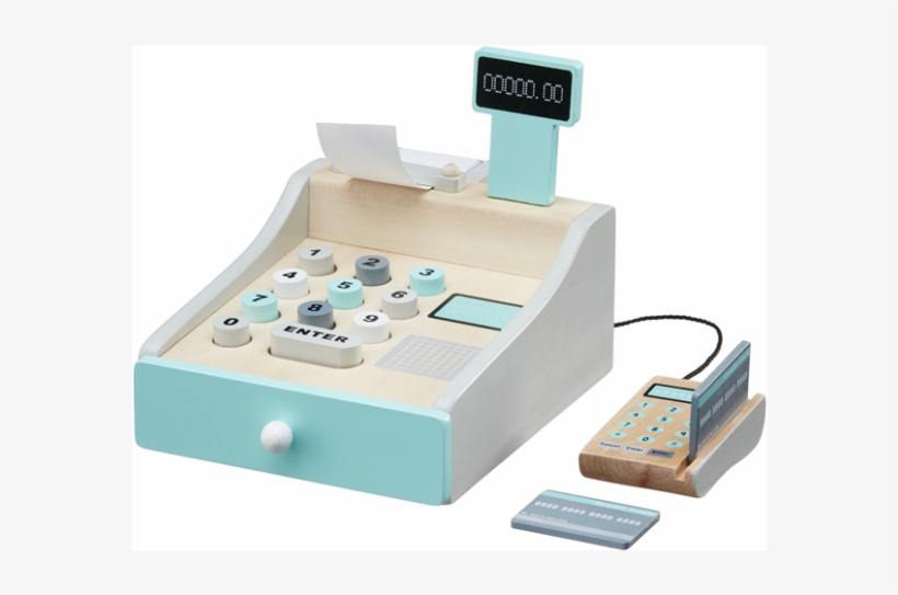 Cash Register - Wooden Cash Register Toy, transparent png