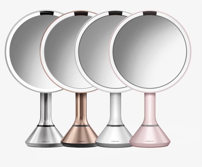 Match Your Style - Simplehuman Stainless Steel Makeup Sensor Mirror, transparent png