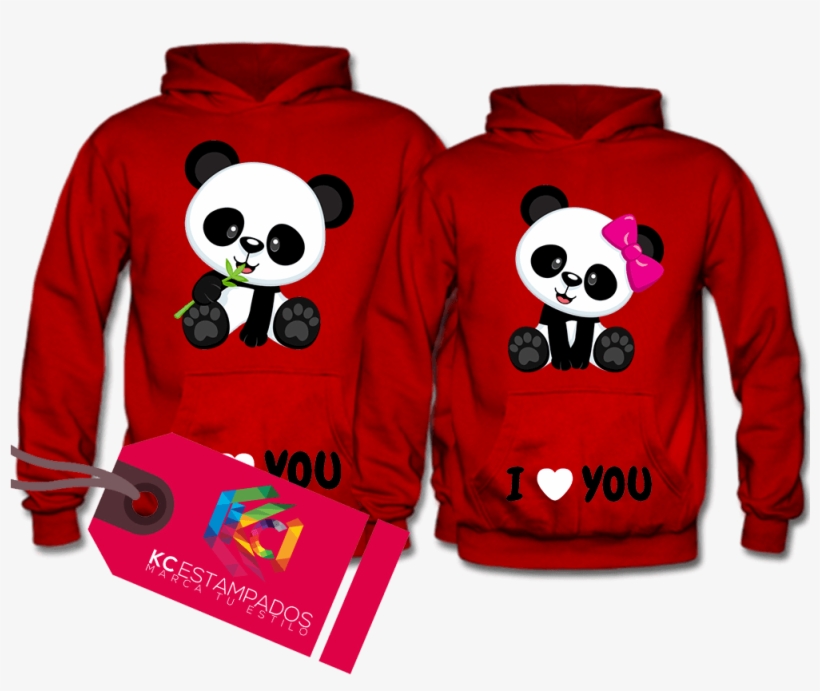 Polerones De Enamorados “i Love You Ositos” - Hot Slipknot Fashion Men's Casual Hooded Long Sleeve, transparent png