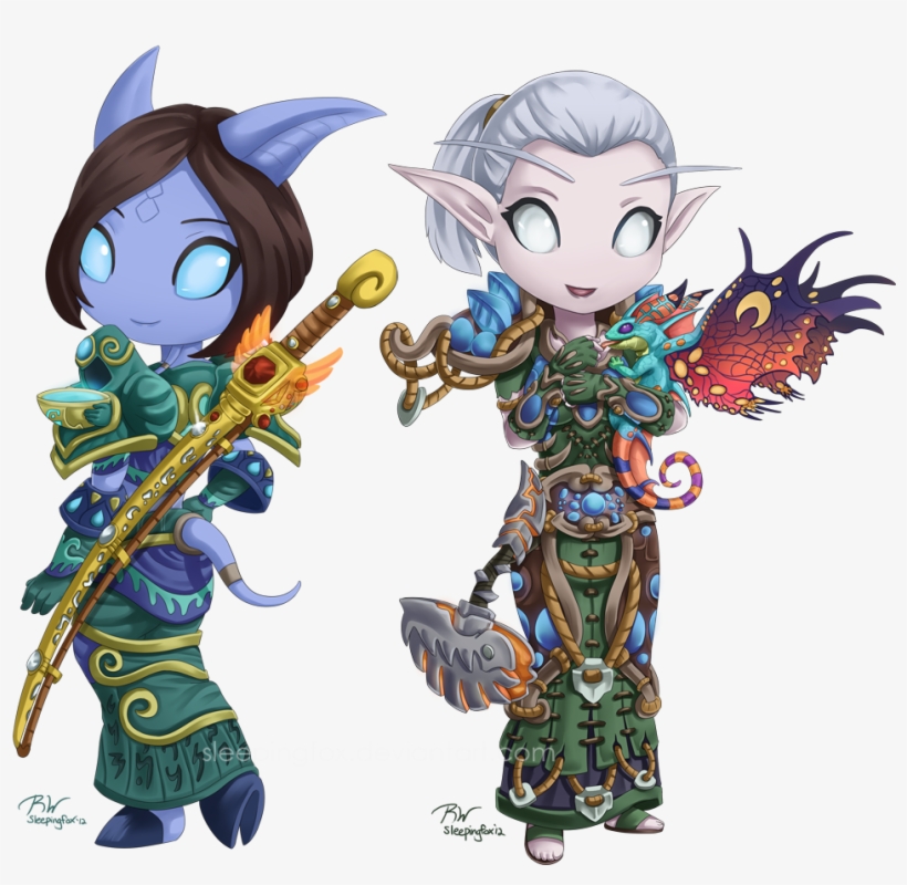 They're Absolutely Beautiful Classy Is My Main , My - World Of Warcraft Chibi Draenei, transparent png