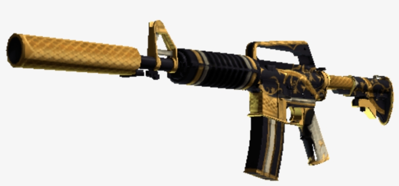 Golden Coil - M4a1 S Золотая Спираль, transparent png