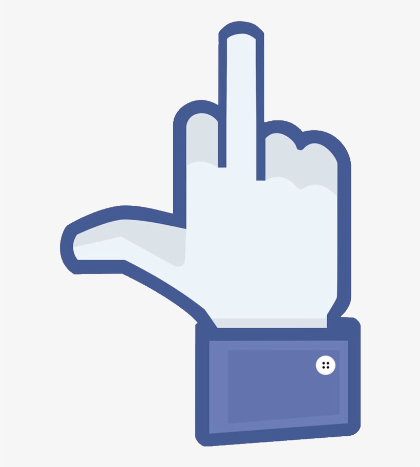 Facebook Page Icon - Fuck You Sign Facebook, transparent png