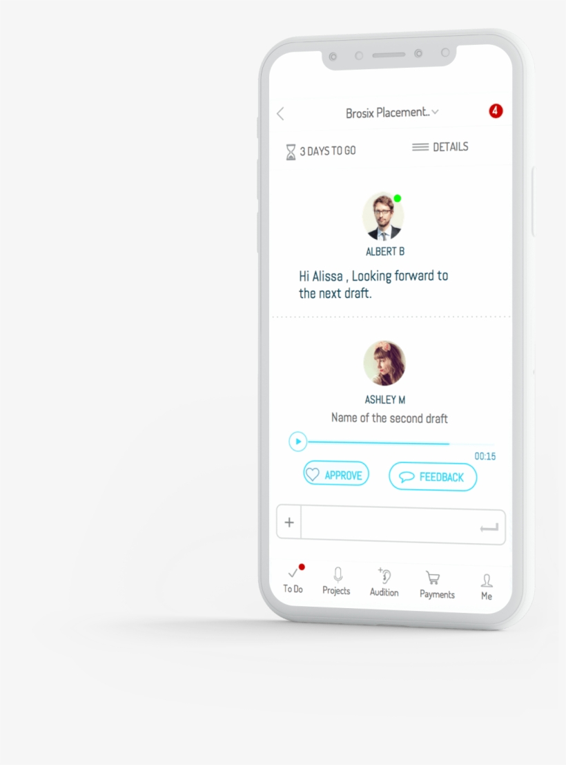 Quickly Get Feedback & Approvals On Files Shared - Iphone, transparent png