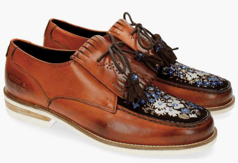 Derby Shoes Kelly 9 Baby Brio Orange Suede Mid Brown - Melvin & Hamilton, transparent png