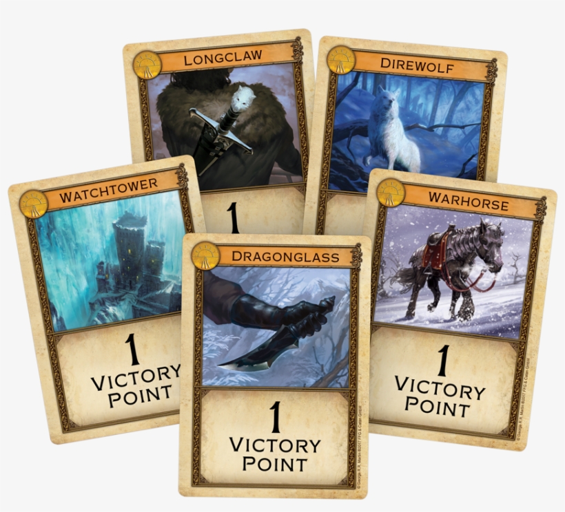 The Watchtower, Dragonglass, Warhorse, Direwolf, And - Game Of Thrones Catan: Brotherhood, transparent png