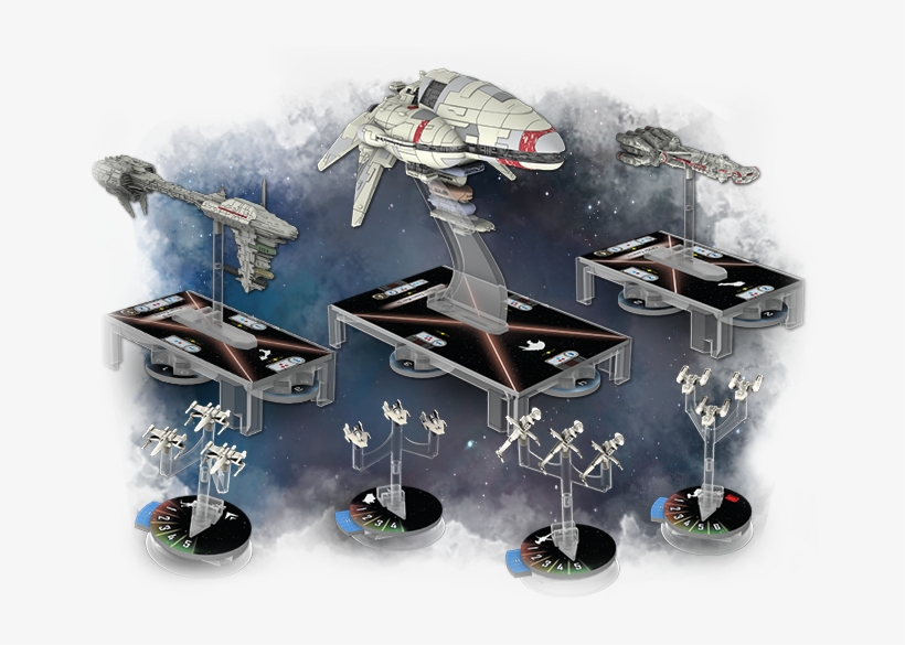 Star Wars Armada Rebel Expansion - Star Wars Armada Rebel Fighter Squadrons, transparent png