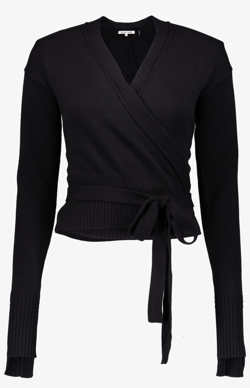 Wrap Cardigan Black - Tops That Tie At The Top, transparent png