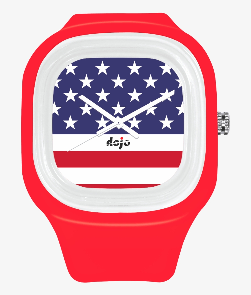 American Flag Watch - Analog Watch, transparent png
