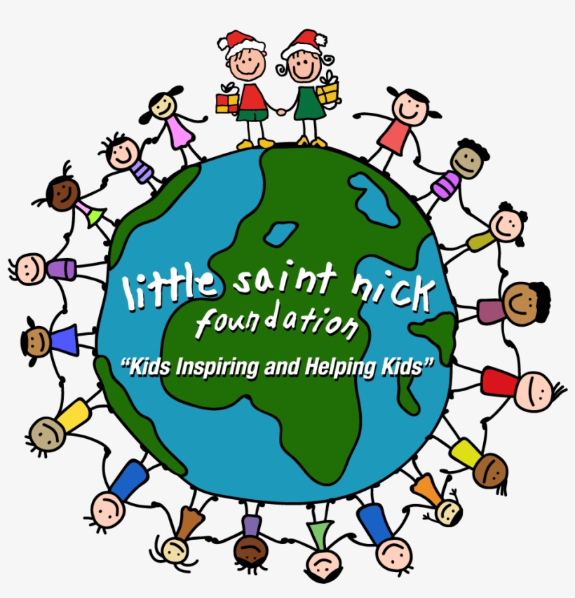 The Little Saint Nick Foundation Rings The Nyse Closing - Cartoon Of Kids Around World, transparent png