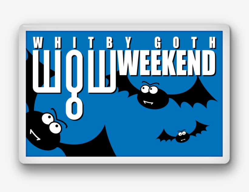 Fridge Magnet - Bats - Whitby Goth Weekend, transparent png