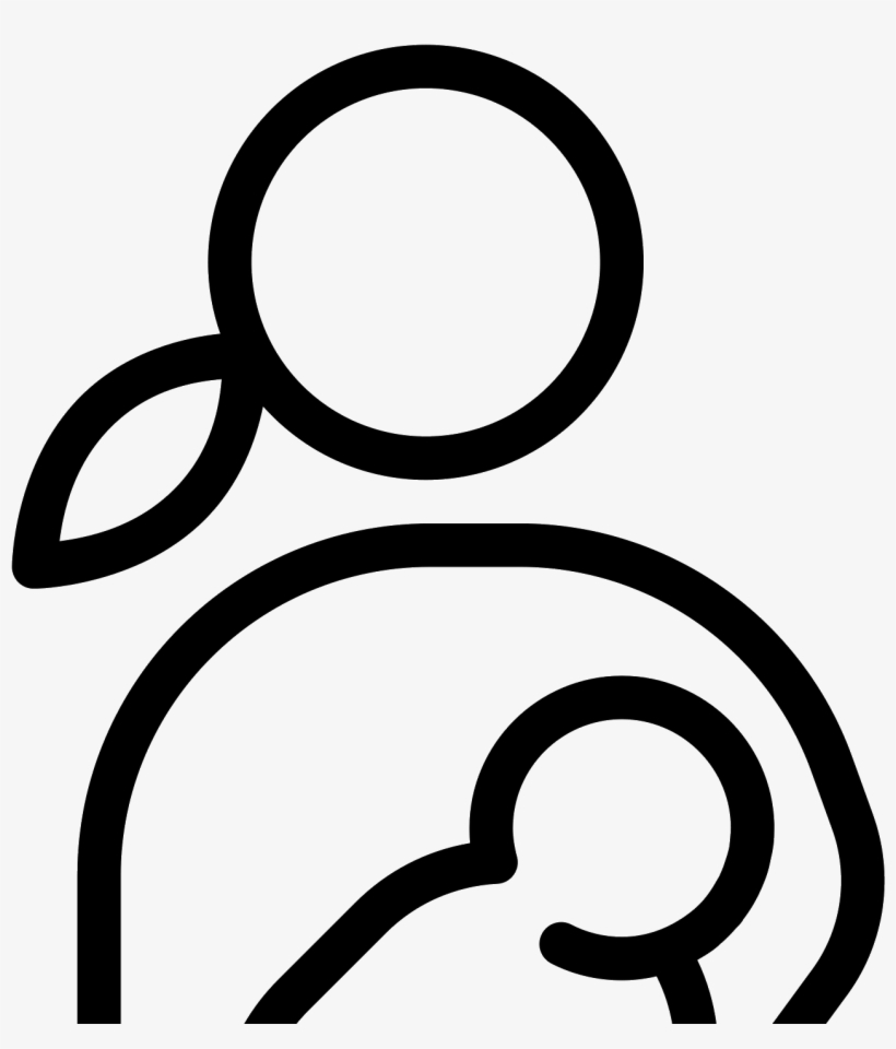 It's The Logo Of A Woman Breastfeeding Her Baby - Breastfeeding Icon Png, transparent png