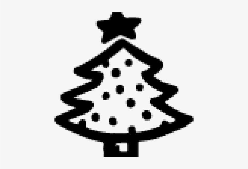 Drawn Christmas Lights - Black Christmas Logos, transparent png