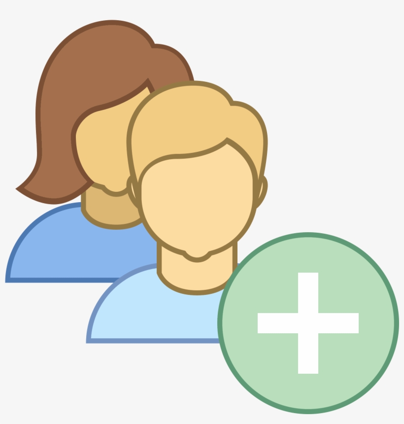 Add User Group Woman Man Icon - Usuarios Png, transparent png