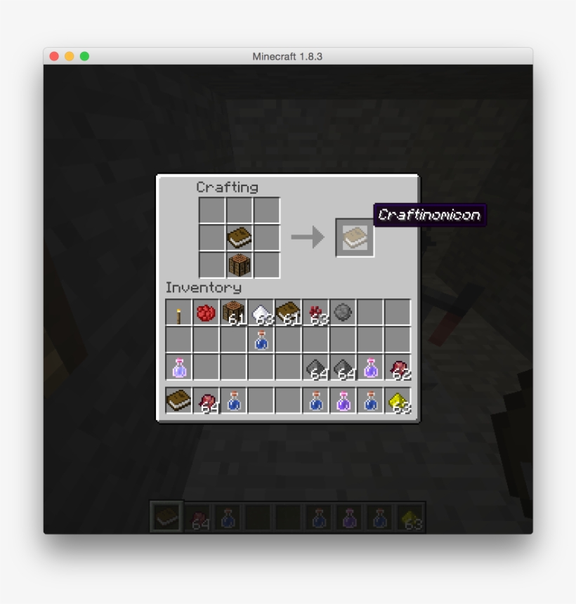 Crafting The Craftinomicon - Minecraft, transparent png