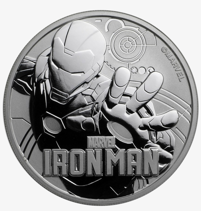 2018 Tuvalu Marvel Series - 2018 1 Oz Tuvalu Marvel Series Ironman .9999 Silver, transparent png