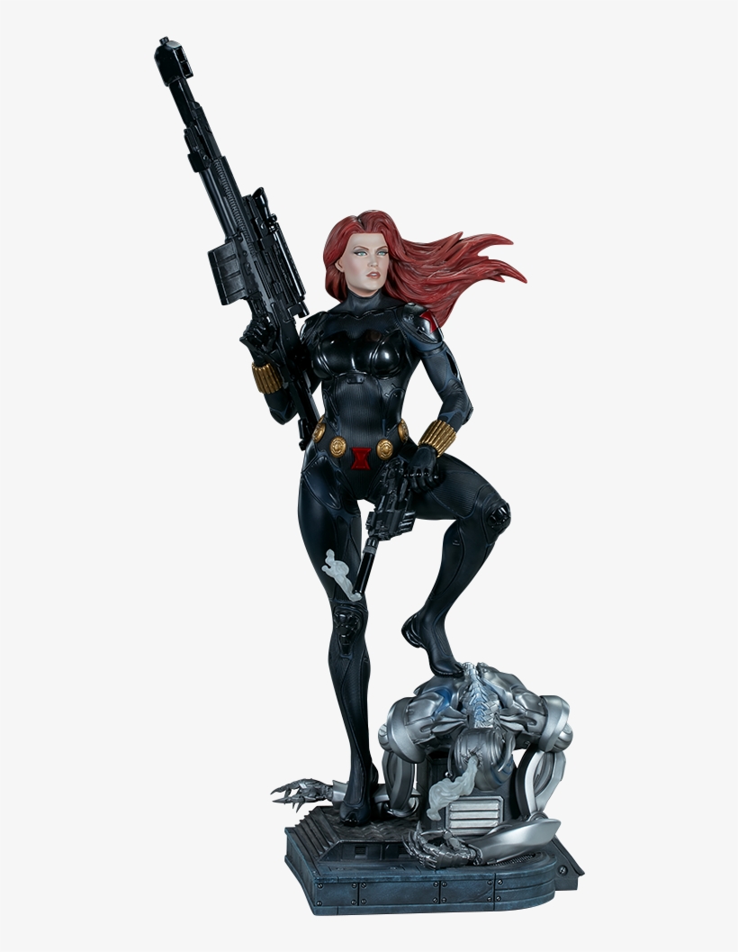 24" Marvel Premium Format™ Figure Black Widow - Black Widow, transparent png