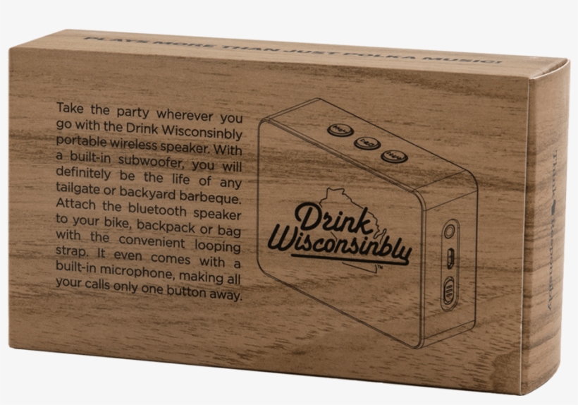 Drink Wisconsinbly Portable Bluetooth Speaker - Drink Wisconsinbly, transparent png