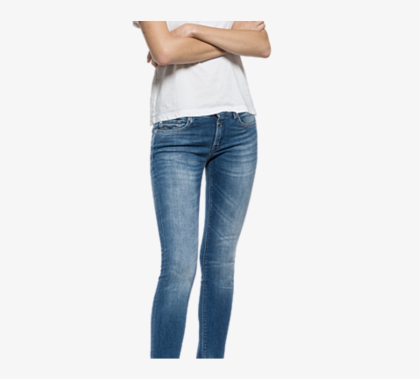 Luz Skinny Jeans Broken Twill Power Stretch Wx689 000 - Replay Ladies:luz Skinny Jeans Broken Twill Power Stretch, transparent png