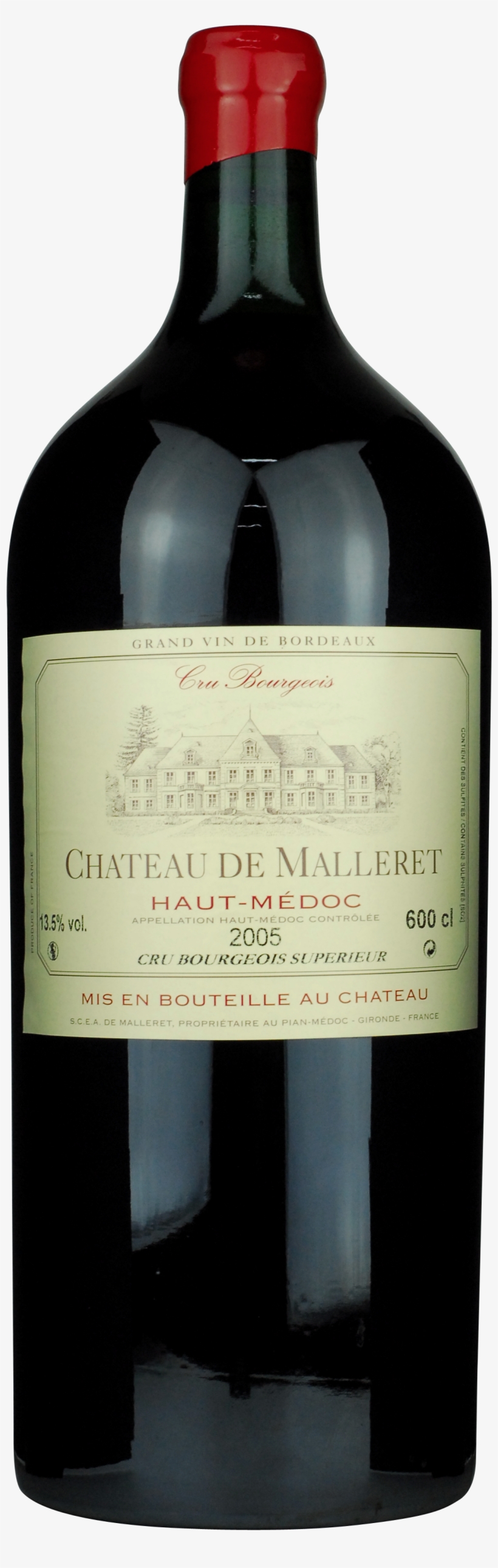 Chateau De Malleret Haut-medoc - Chateaux De Malleret 2000, transparent png