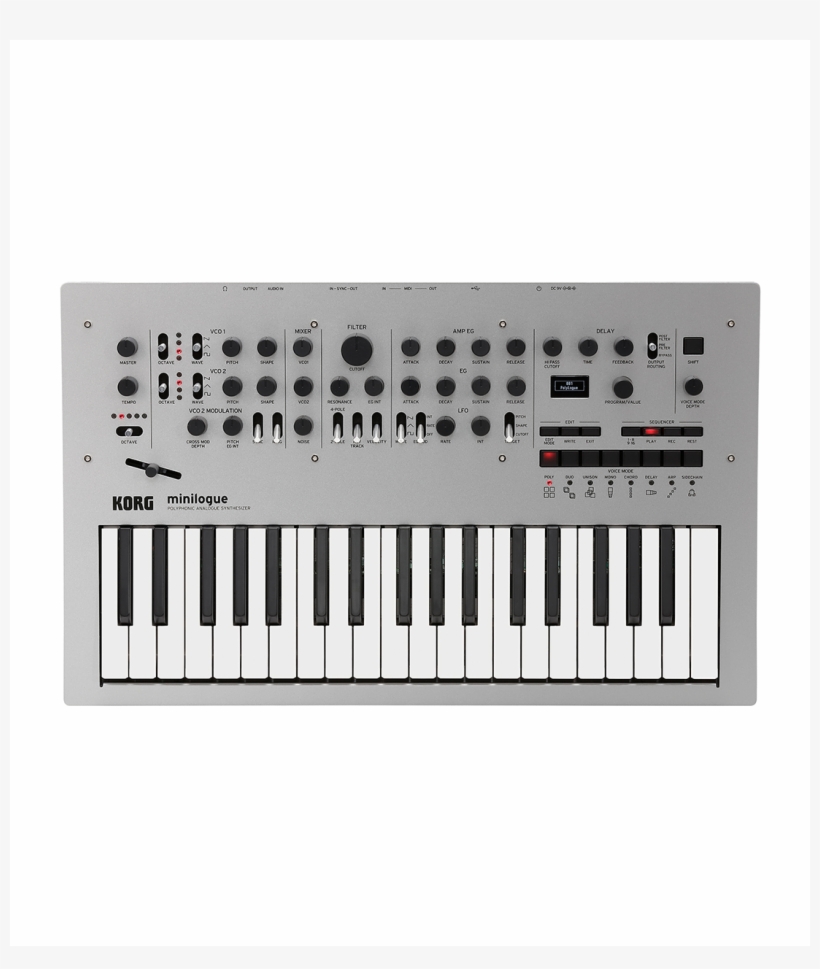 Korg Minilogue Polyphonic Analog Synth, transparent png