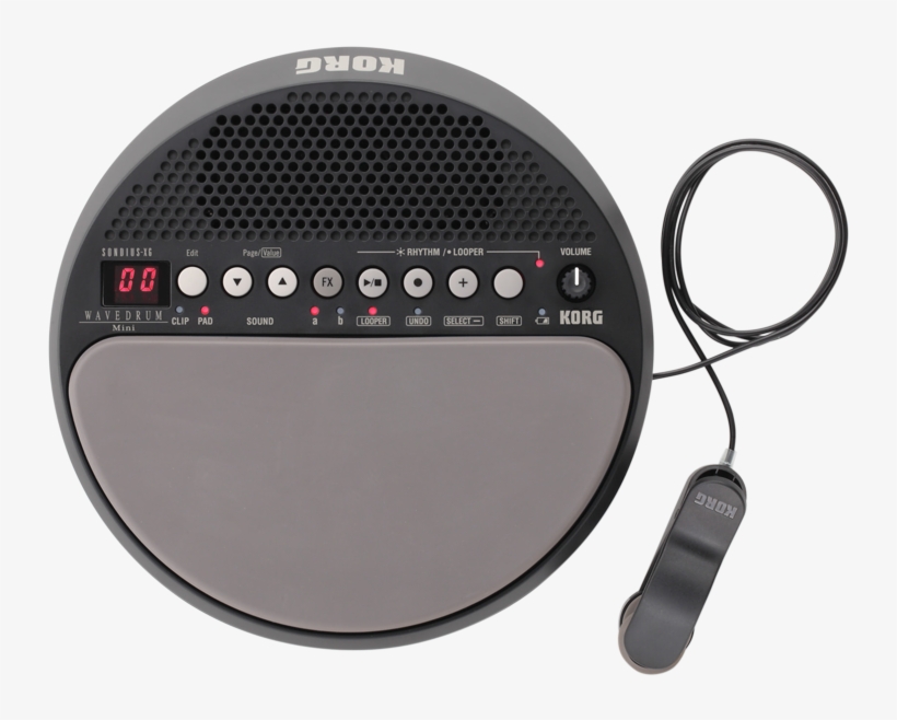 Top View - Korg Mini Wave Drum, transparent png