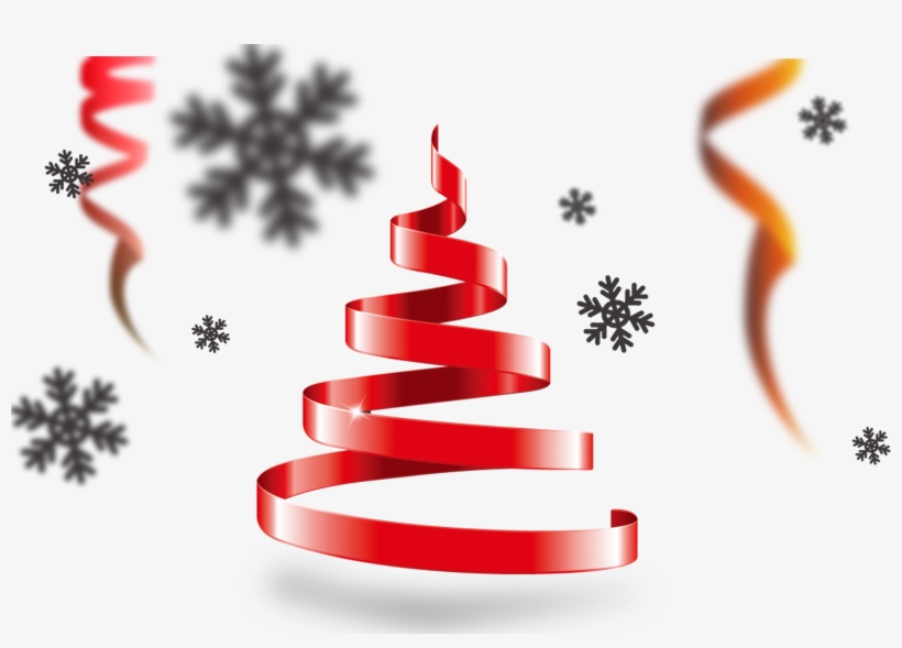 Ribbon Christmas Ornaments Png Clip Art Royalty Free - Tree Christmas Red Png, transparent png