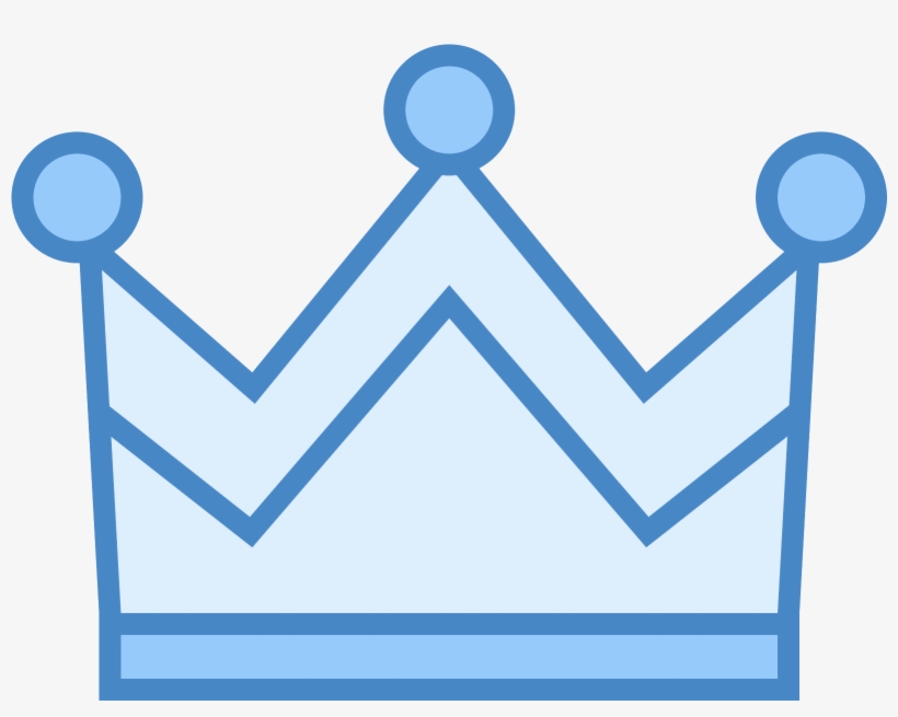 The Icon For Fairytale Looks Like A Crown That A King - Crown Icon Png Blue, transparent png