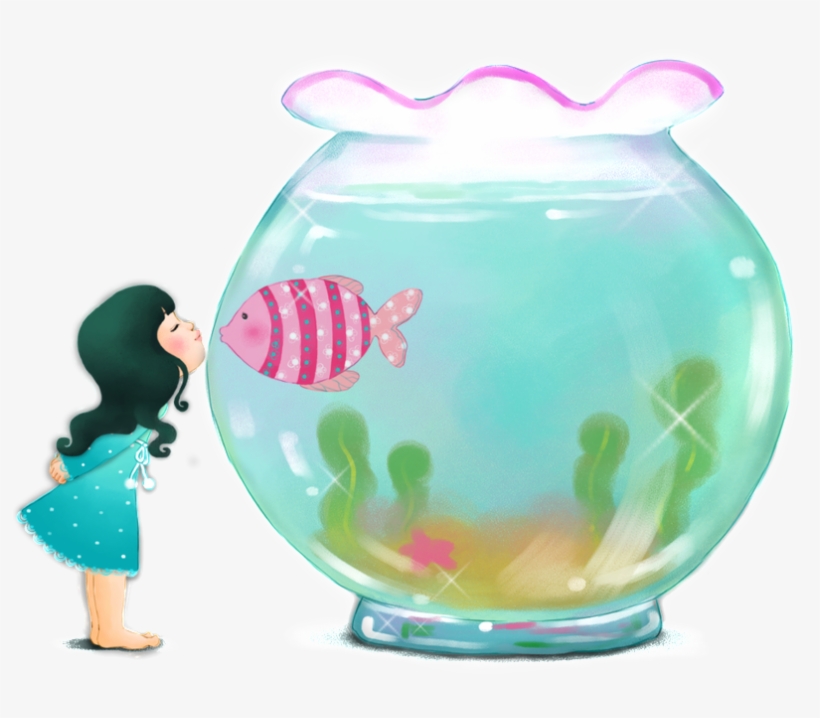 Fairy Fish Tank Cartoon Transparent - Аквариум Клипарт, transparent png
