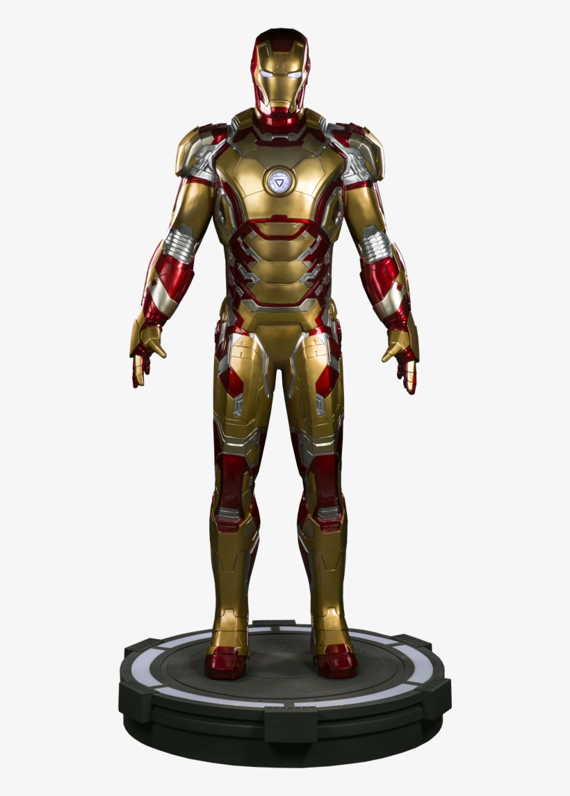 Iron Man 3 Life-size Statue Iron Man Mark 42 By Sideshow - Iron Man Life Size Statues, transparent png