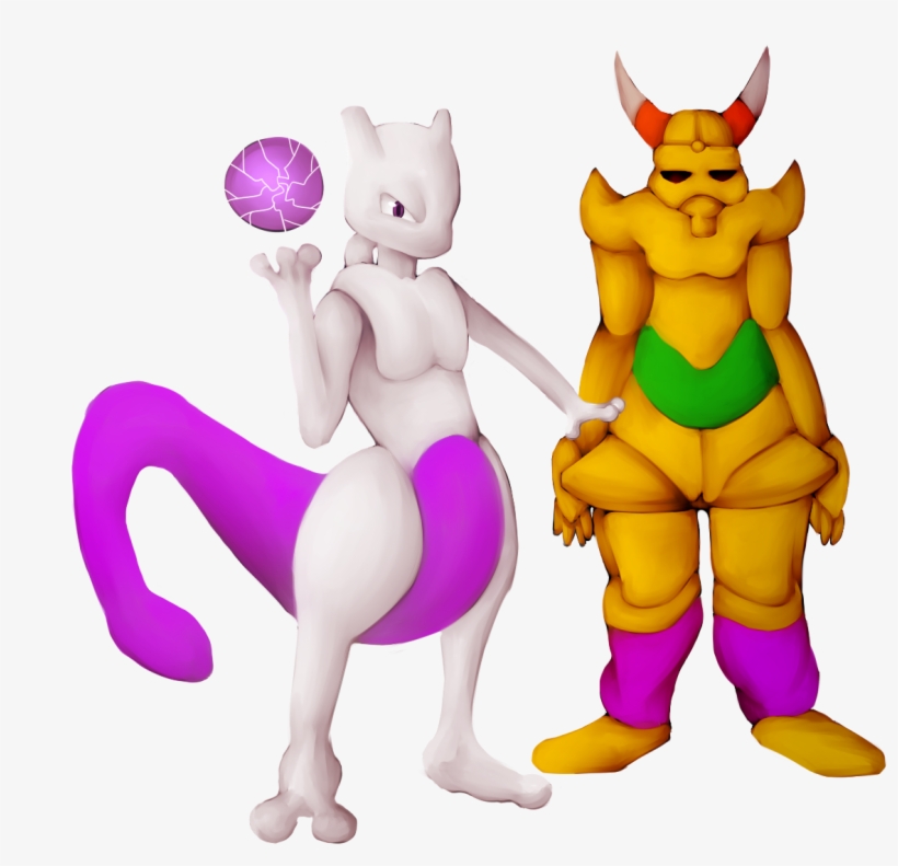 Mewtwo And The Golden Armor - Pokemon Ranger Guardian Signs Golden Armor, transparent png