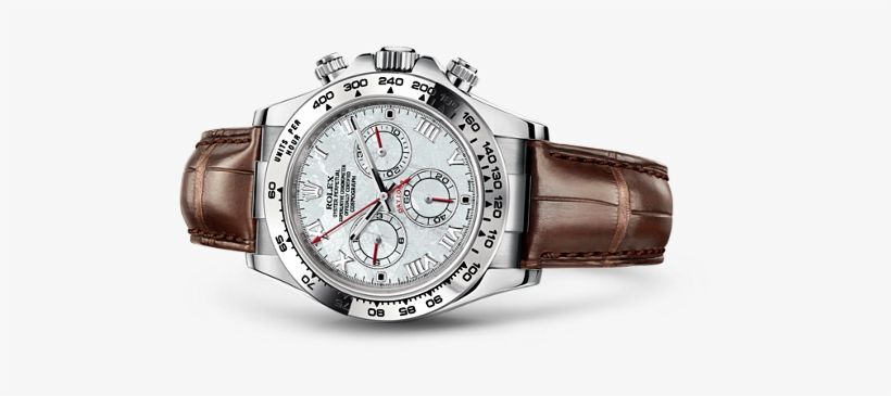 40 Mm Meteorite Quadrante Orologi Uomo Replica Cosmograph - White Gold Rolex Daytona White Dial, transparent png