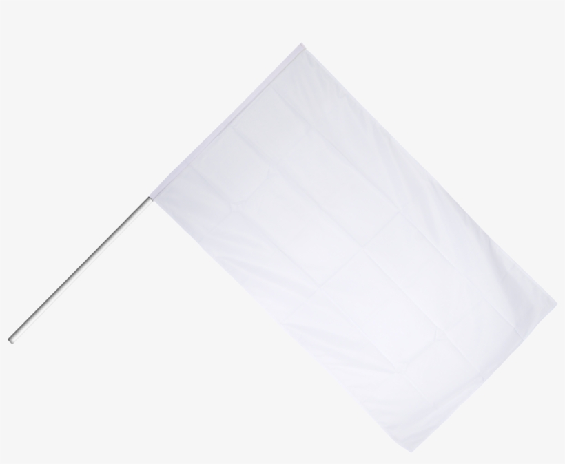 Unicolor White Hand Waving Flag - Construction Paper, transparent png