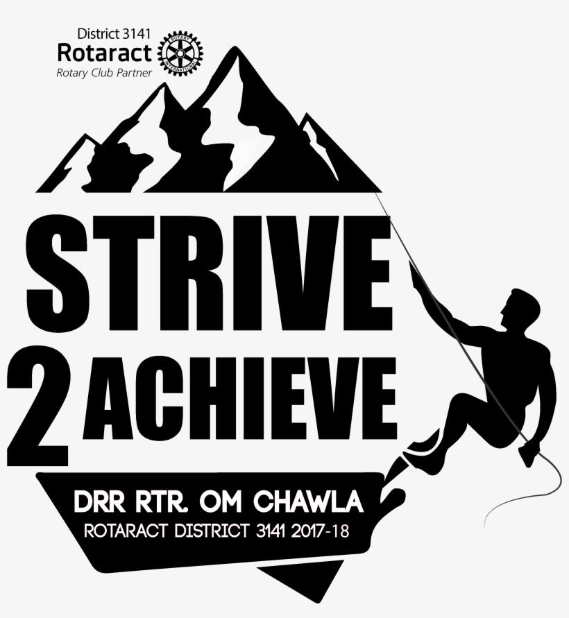 Rotaract District 3141 Theme - Strive To Achieve Rotaract, transparent png