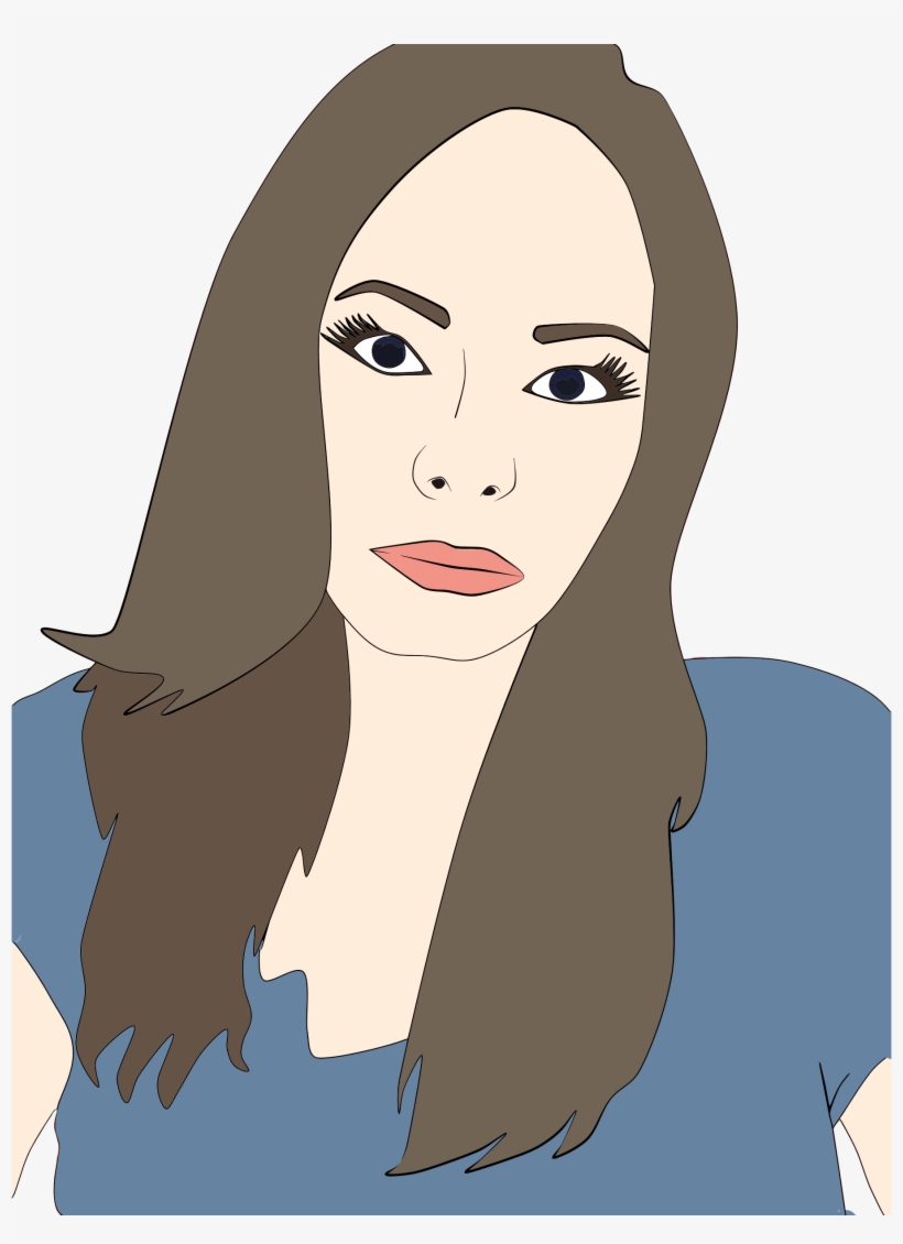 This Free Icons Png Design Of Woman Portrait Illustration, transparent png
