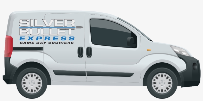 Silver Bullet Express Delivery Van - Car, transparent png