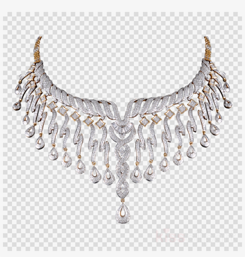 Transparent Diamond Necklace Png, transparent png