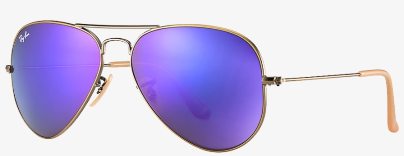 Ray Ban Aviator Violet Iridium - Womens Ray Ban Aviator Gradient, transparent png