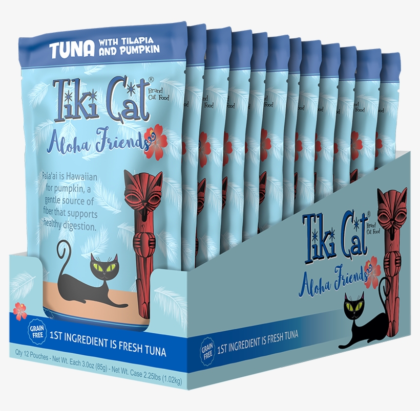 Tiki Cat Aloha Friends Tuna Tilapia & Pumpkin Wet, transparent png
