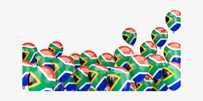 Illustration Of Flag Of South Africa - South Africa Flag Balloon, transparent png
