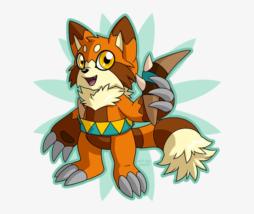 Commission For @taurustiger86 Of Their Digimon, Shifumon - Cartoon, transparent png
