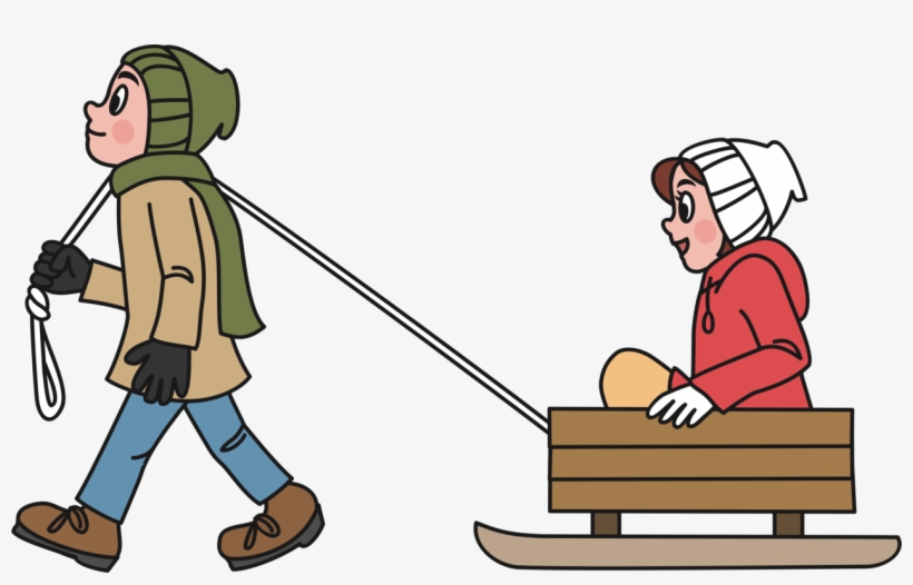 Sledding Computer Icons Download Public Domain - Pulling A Sled Clipart, transparent png