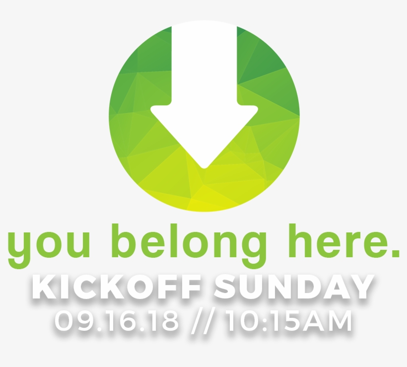 You Belong Here Kickoff 2018 Logo Website Banner - Greenfield Natural Kitchen Logo, transparent png