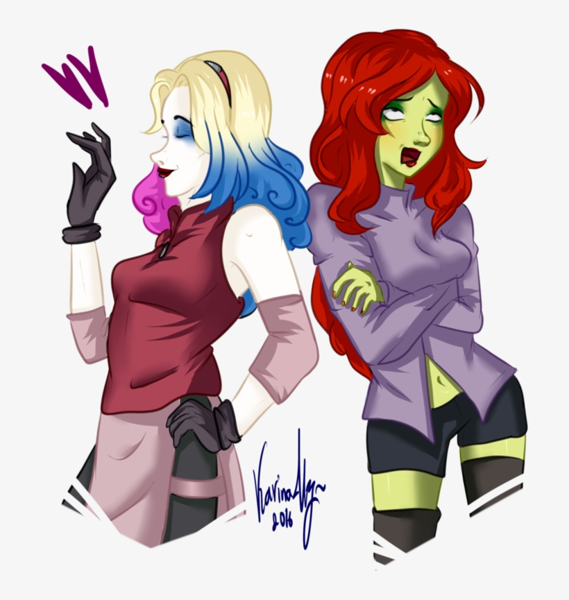 Harley Quinn And Poison Ivy Like Sakura And Karin By - Sakura Haruno Harley Quinn, transparent png