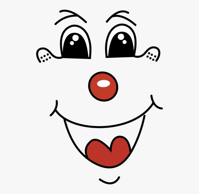 Goofy Cartoon Face 20, Buy Clip Art - Clown Face Png, transparent png