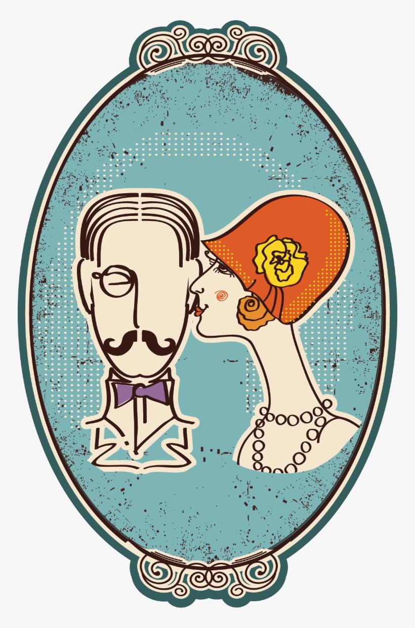 Oldfashionedcouple, transparent png