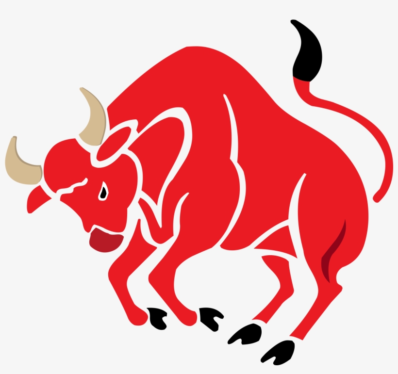 Png Black And White Download Bull Mascot Clipart - Sticker Tauro, transparent png