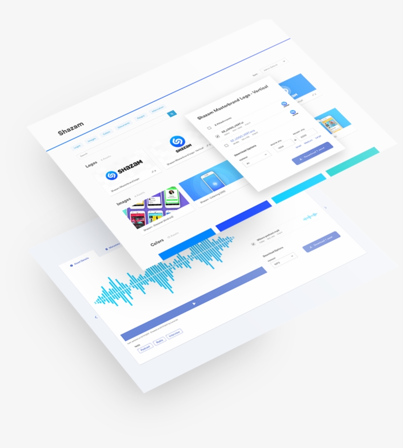 Mock Of Shazam Brandfolder - Modern Digital Asset Management, transparent png