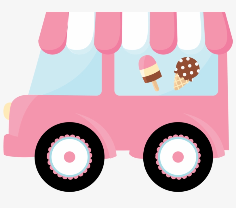 Clipart Car Watercolor - Ice Cream Truck Png, transparent png