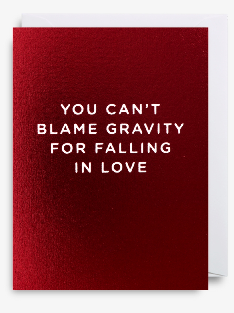 You Can't Blame Gravity For Falling In Love Mini Card - Book Cover, transparent png
