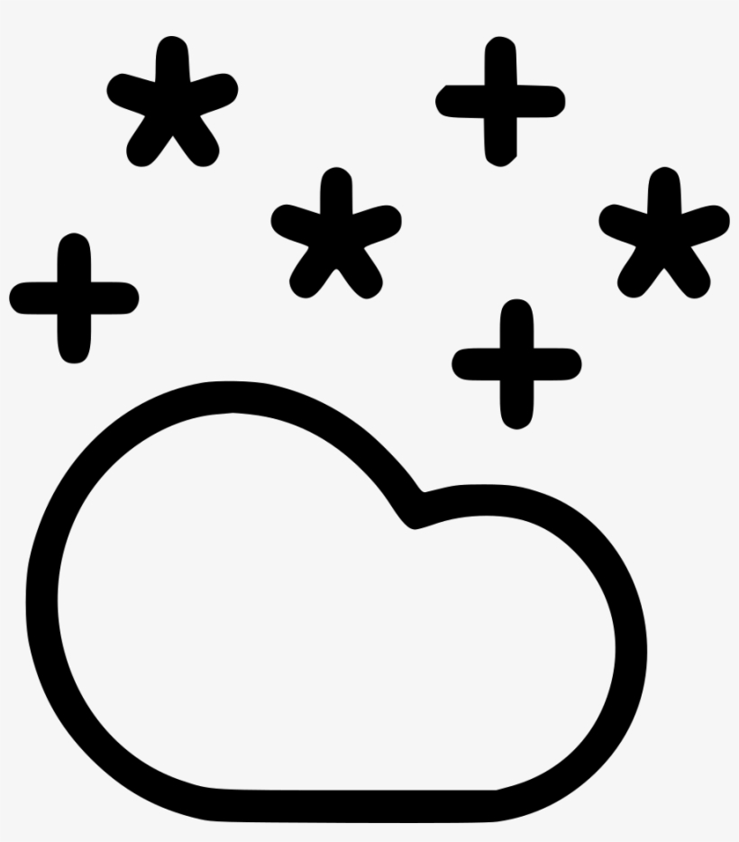 Cloud Cloudy Night Star Stars Comments - Cross, transparent png